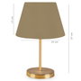 Opviq Lámpara de Mesa AYD-2852 Dorada